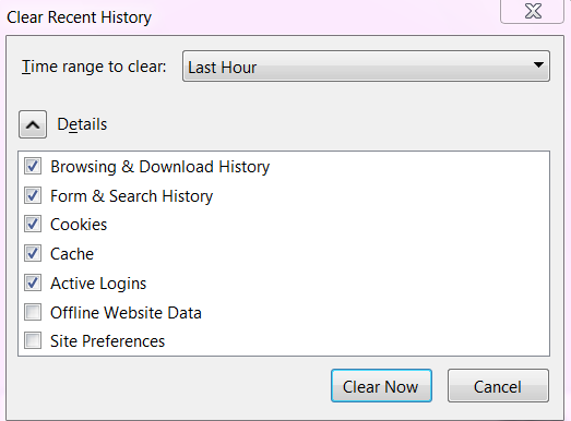 Clear History and Cache From Mozilla Frefox Browser 03