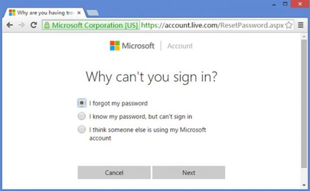 microsoft account doesn t exist
